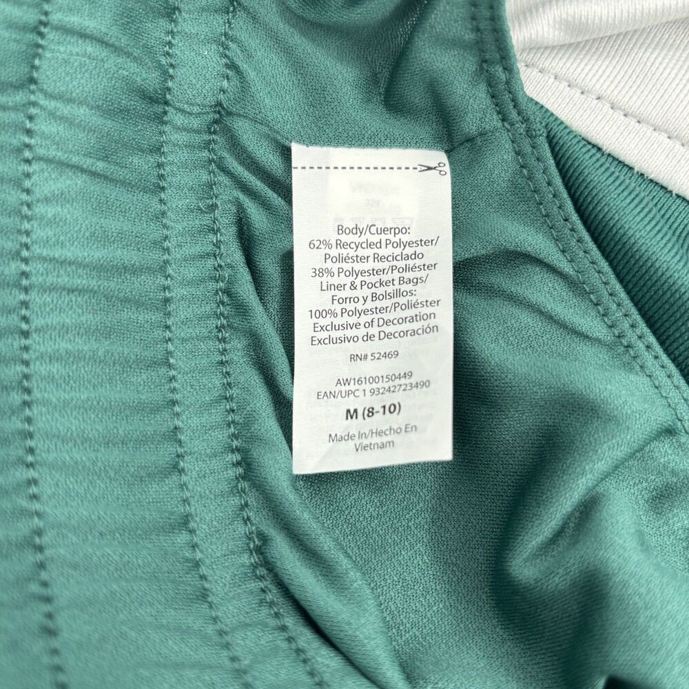 Athletic Works Womens Running Shorts Medium 8-10 Teal White Navy Gym Active - Picture 15 of 16